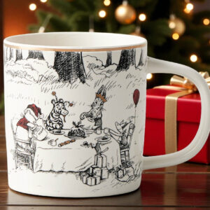 Williams Sonoma Rory Dobner Winnie the Pooh Holiday Mug 19 OZ